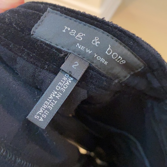 Rag and bone velour Moto skirt - Picture 3 of 5